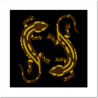 Double Salamander Posters and Art